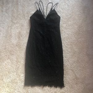 Black cocktail dress